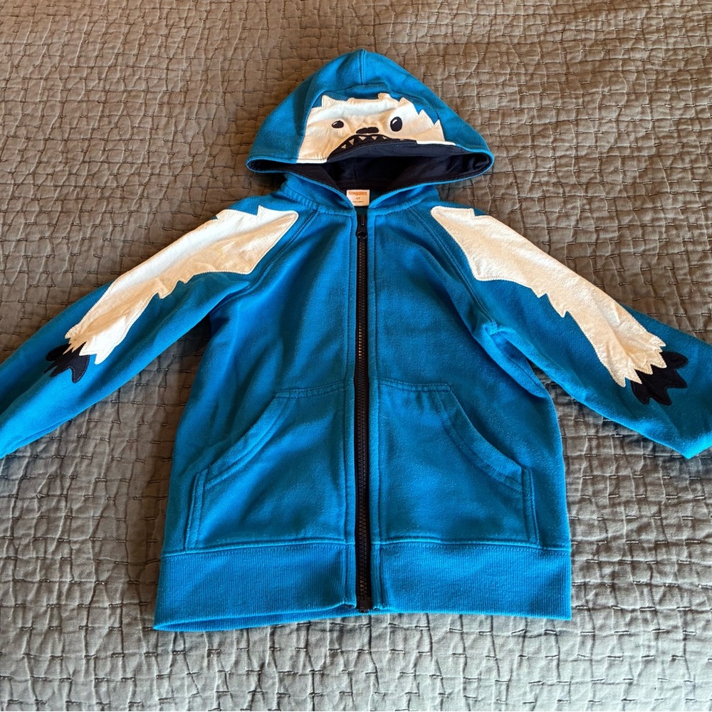 Gymboree Abominable Snowman Zip-Up Hoodie size 4T